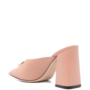 Valentino Garavani VLogo Signature leather mules.