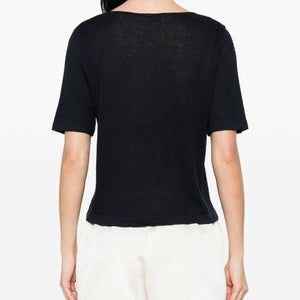 Base Linen and cotton blend sweater