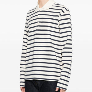 Junya Watanabe Striped cotton polo shirt