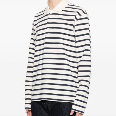 Junya Watanabe Striped cotton polo shirt