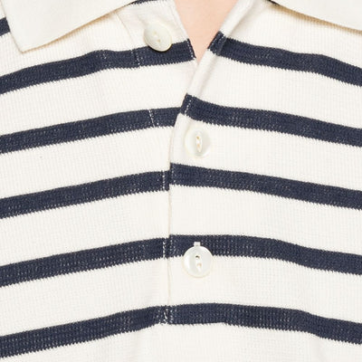 Junya Watanabe Striped cotton polo shirt