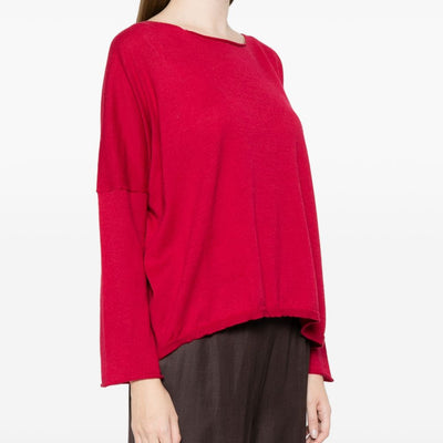 Beyou Cotton boat-neck sweater