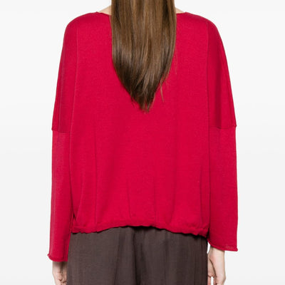 Beyou Cotton boat-neck sweater