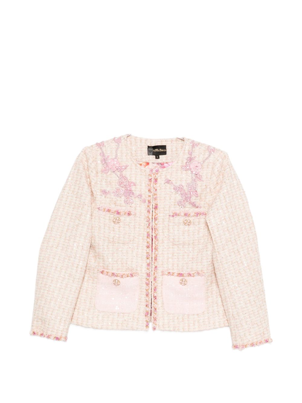 Minime Paris Cotton blend crewneck jacket