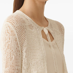 Fabiana Filippi Crochet long cardigan