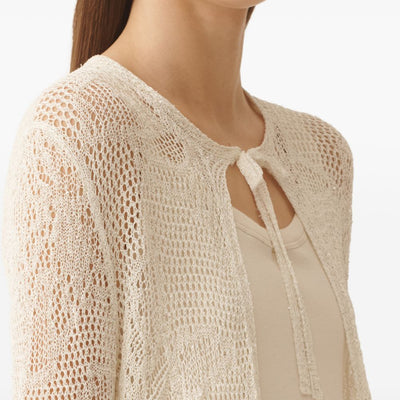 Fabiana Filippi Crochet long cardigan
