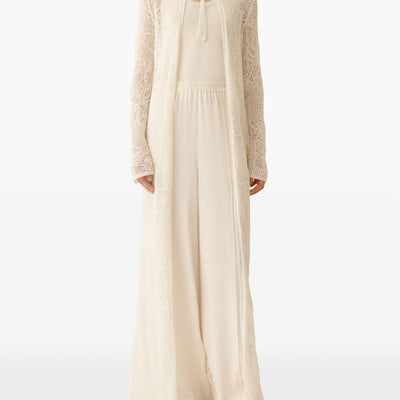 Fabiana Filippi Crochet long cardigan