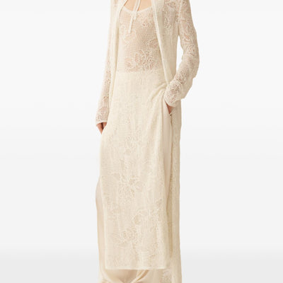 Fabiana Filippi Crochet long cardigan