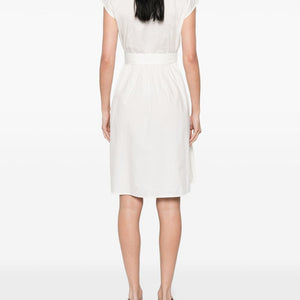 Woolrich V-neck Cotton short dress