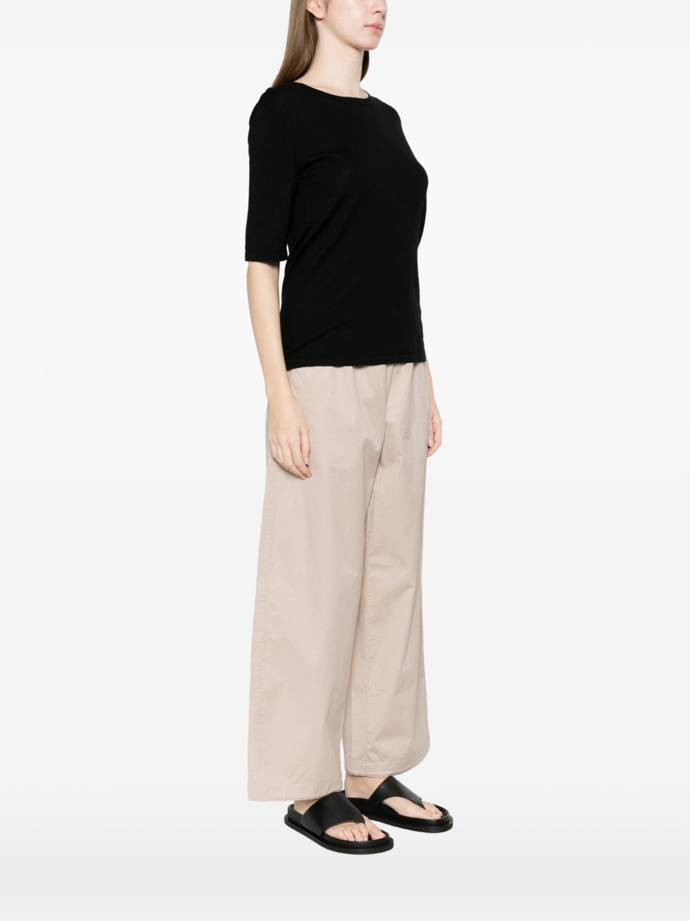 Soft Goat Cashmere crewneck sweater