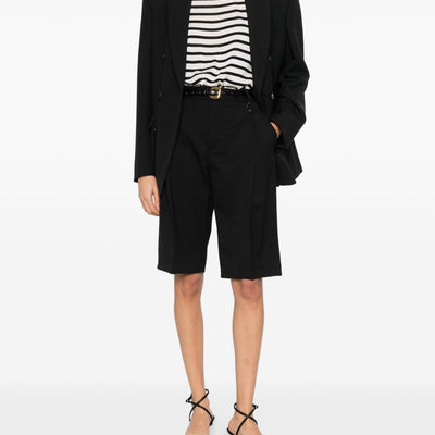 Soft Goat Silk and cashmere striped t-shirt