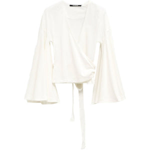 Jacquemus V-neck long sleeves La Cache Coeur Ventadou top