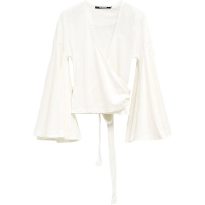 Jacquemus V-neck long sleeves La Cache Coeur Ventadou top
