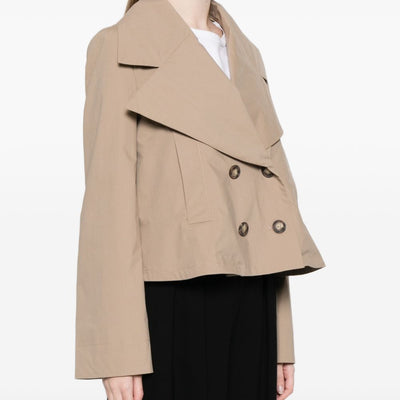 Emporio Armani Cotton double-breasted jacket