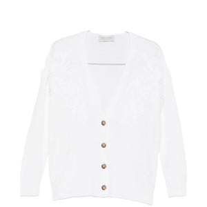 Ermanno Firenze V-neck Cotton blend v-necked cardigan