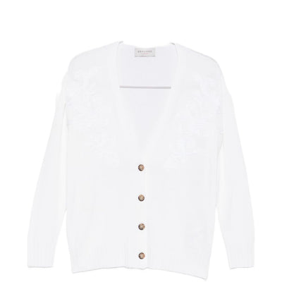 Ermanno Firenze V-neck Cotton blend v-necked cardigan