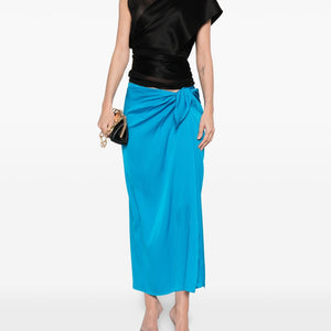 Silk95Five French Tie silk skirt