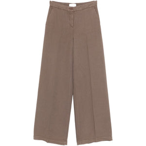 Via Masini 80 Linen wide-leg trousers