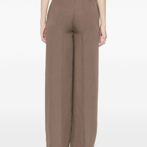 Via Masini 80 Linen wide-leg trousers