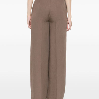 Via Masini 80 Linen wide-leg trousers