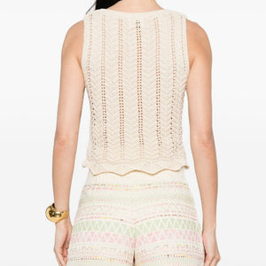 Bye Knitted cotton top