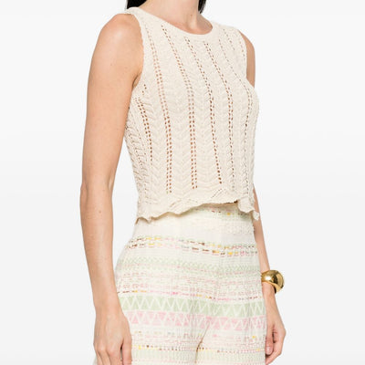 Bye Knitted cotton top
