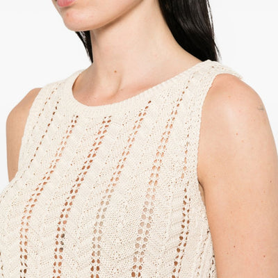 Bye Knitted cotton top