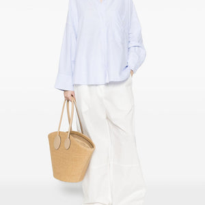 White Sand Striped cotton shirt