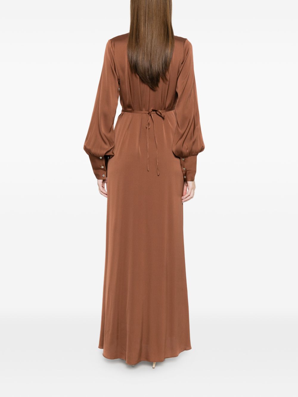 Silk95Five A-line skirt Palm Beach silk maxi dress