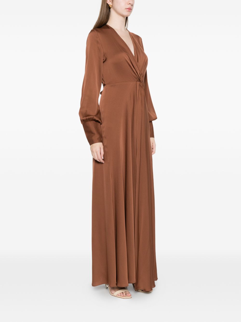 Silk95Five A-line skirt Palm Beach silk maxi dress