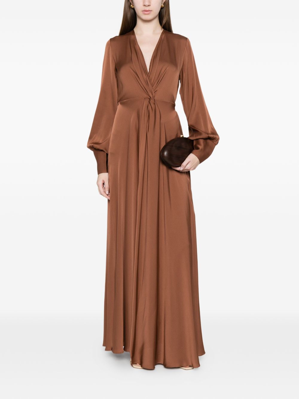 Silk95Five A-line skirt Palm Beach silk maxi dress