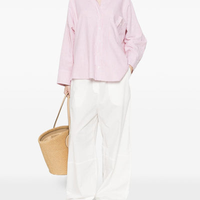 White Sand Striped cotton shirt