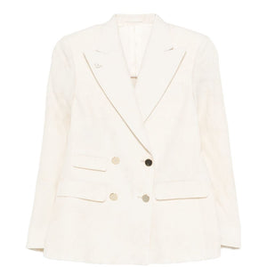 L.B.M. 1911 Linen blend double-breasted jacket