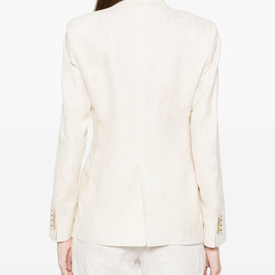 L.B.M. 1911 Linen blend double-breasted jacket