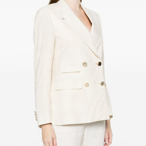 L.B.M. 1911 Linen blend double-breasted jacket