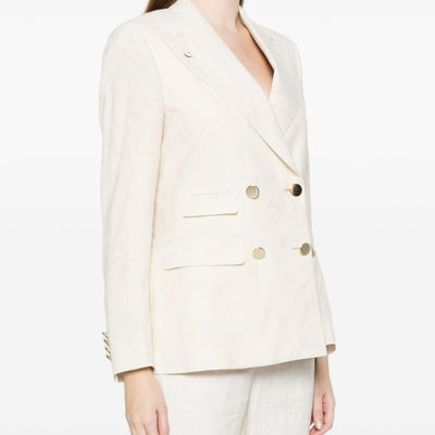 L.B.M. 1911 Linen blend double-breasted jacket