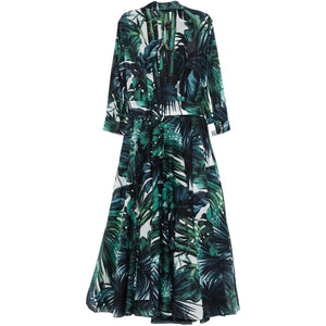 Samantha Sung Aster cotton midi dress