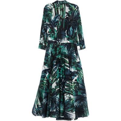 Samantha Sung Aster cotton midi dress
