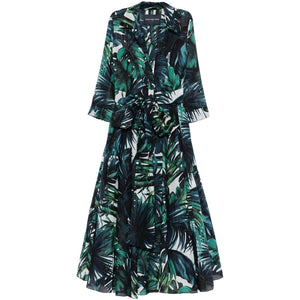 Samantha Sung Aster cotton midi dress