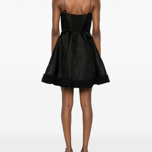 Zimmermann Luna linen and silk mini dress