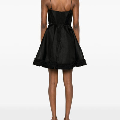 Zimmermann Luna linen and silk mini dress