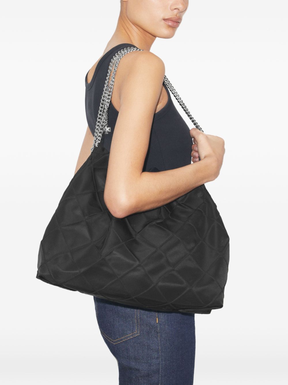 Tory Burch Fleming nylon hobo bag