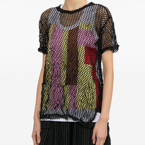 Comme Comme Open-knit t-shirt