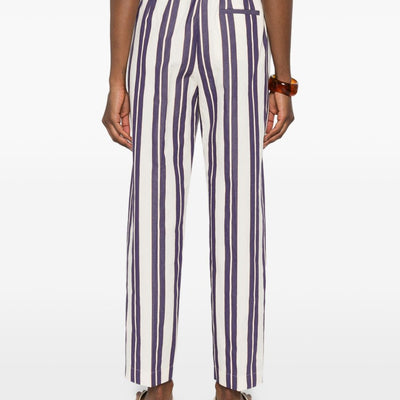 Forte Forte Striped drawstring trousers