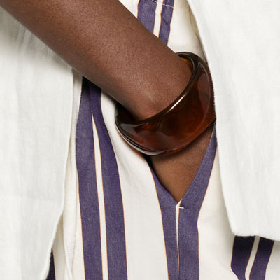 Forte Forte Striped drawstring trousers