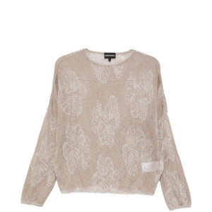 Emporio Armani Embroidered crewneck sweater