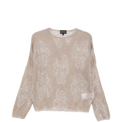 Emporio Armani Embroidered crewneck sweater