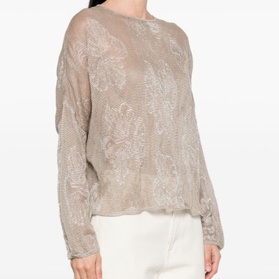 Emporio Armani Embroidered crewneck sweater
