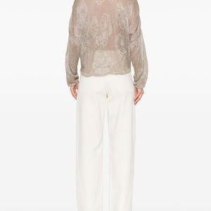 Emporio Armani Embroidered crewneck sweater