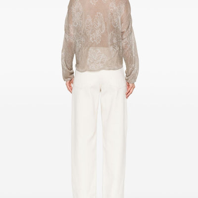 Emporio Armani Embroidered crewneck sweater